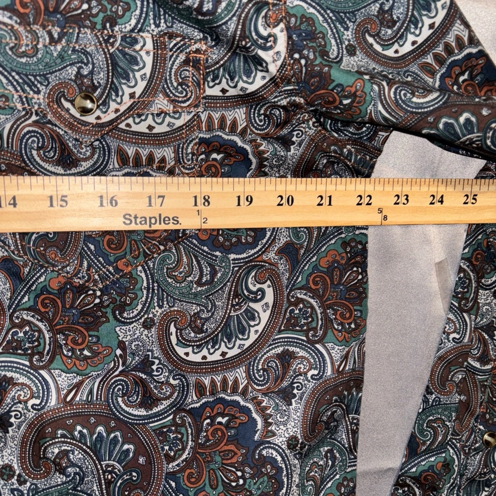Cody James Men's Multicolor Paisley Shirt Snap Button up Size Medium NWT - Picture 5 of 10